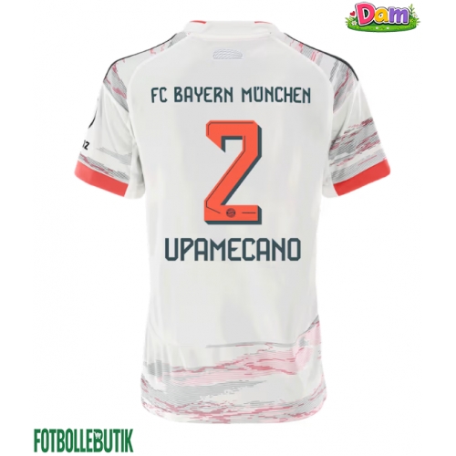 Bayern Munich Dayot Upamecano #2 Bortatröja Kvinnor 2025-26 Kortärmad